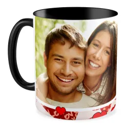 FOTO Kubek czarny 330ml MIŁOSNY